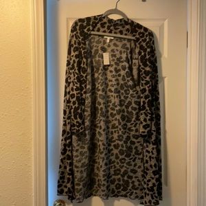Maurices Leopard Print Cardigan